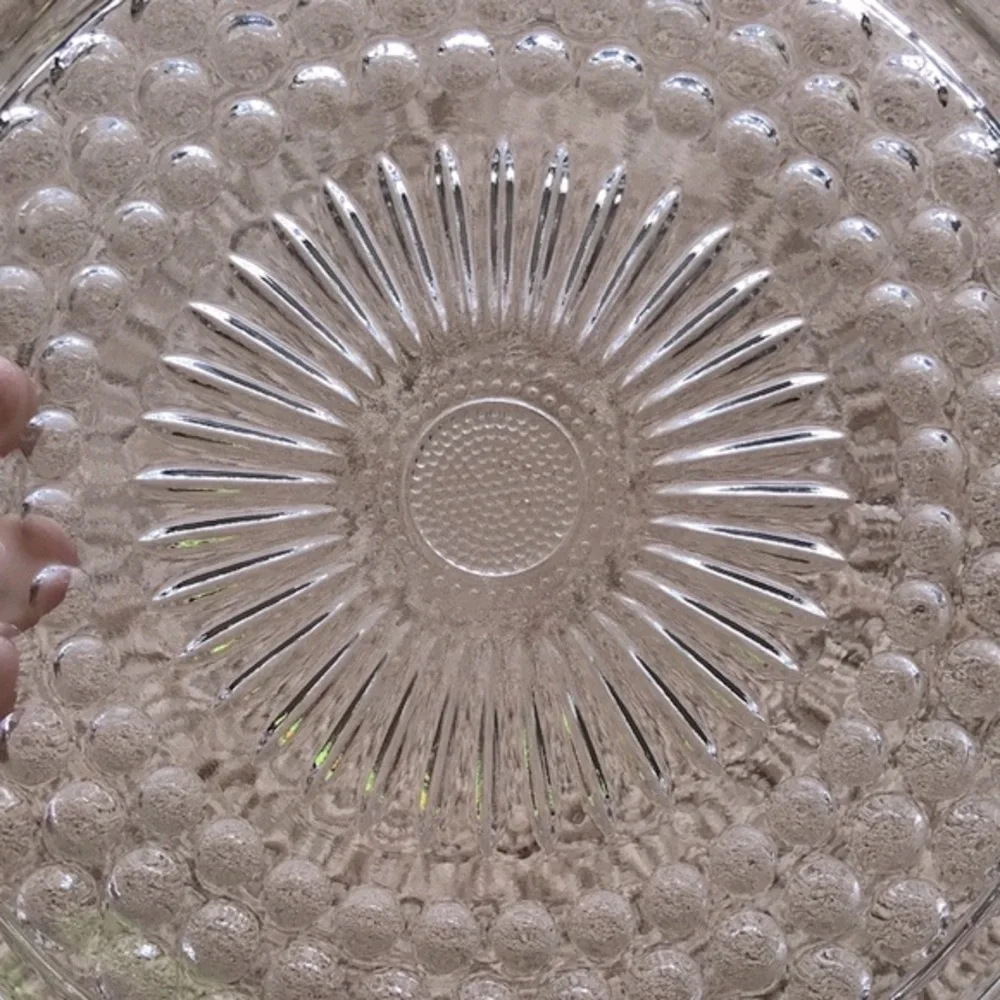 Vintage FEDERAL GLASS Footed Cake Plate 2889 Clear